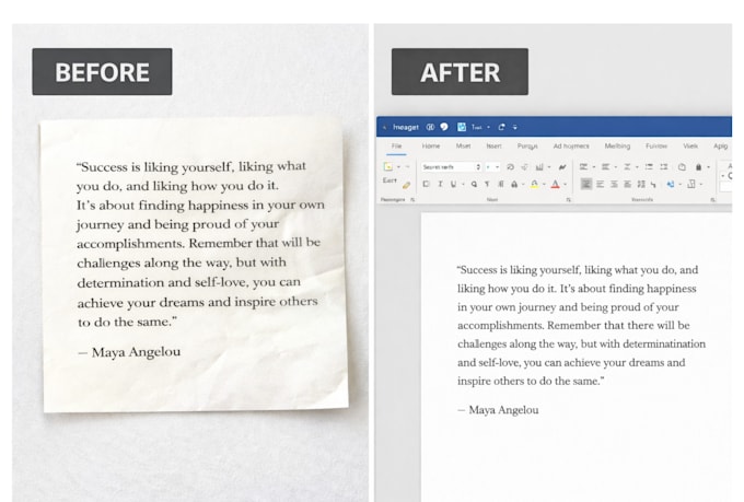 be your expert typist for any typing work